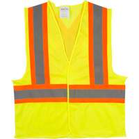 Veste de s&eacute;curit&eacute; pour la circulation, Jaune lime haute visibilit&eacute;, 2T-Grand, Polyester Distribution Élite MP