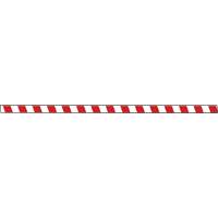 Marqueur robuste pour le sol Tough-Mark, Rectangle, 48" lo x 2" la, Rouge et blanc, Poly&eacute;thyl&egrave;ne Distribution Élite MP