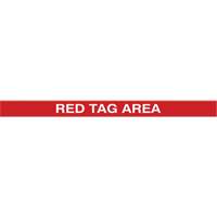 Marqueur robuste pour le sol Tough-Mark, Rectangle, 48" lo x 2" la, Rouge, Poly&eacute;thyl&egrave;ne Distribution Élite MP