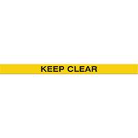Marqueur robuste pour le sol Tough-Mark, Rectangle, 48" lo x 2" la, Jaune, Poly&eacute;thyl&egrave;ne Distribution Élite MP