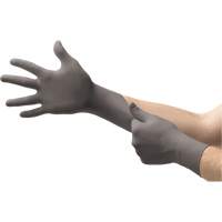 Gants jetables TouchNTuff 93-250, 6/T-petit, Nitrile, 5,1 mils/7,9-mil, Sans poudre, Gris Distribution Élite MP