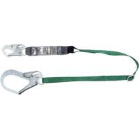 V-Series Lanyard, 6', Rebar Hook Center, Snap Hook Leg Ends, Polyester Distribution Élite MP