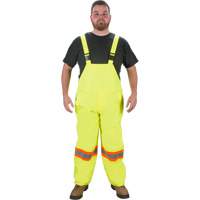 RZ1000 Rain Bib Pants, Polyester, Small, High Visibility Lime-Yellow Distribution Élite MP