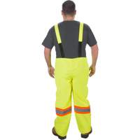 RZ1000 Rain Bib Pants, Polyester, Small, High Visibility Lime-Yellow Distribution Élite MP