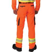Pantalons cargo haute visibilit&eacute; antid&eacute;chirure, Polyester, 28, Orange haute visibilit&eacute; Distribution Élite MP