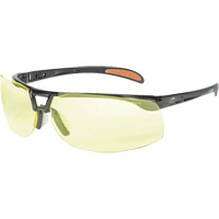 Prot&eacute;g&eacute; Safety Glasses with HydroShield Lenses, Amber Lens, Anti-Fog/Anti-Scratch, ANSI Z87+ Distribution Élite MP