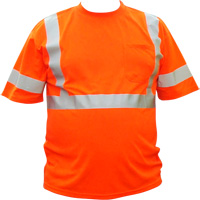 Chemise &agrave; manche courte haute visibilit&eacute;, Coton, 2T-Grand, Orange haute visibilit&eacute; Distribution Élite MP