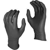 Gants jetables Grease Monkey, Petit, Nitrile, 5 mils, Sans poudre, Noir Distribution Élite MP