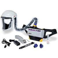 Trousse d'ensemble respirateur d'&eacute;puration d'air propuls&eacute; pour peintre Versaflo, Capuchon & visi&egrave;re, Pile Lithium-ion Distribution Élite MP