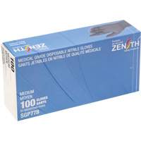 Gants jetables de calibre m&eacute;dical r&eacute;sistants &agrave; la perforation, Moyen, Nitrile, 5 mils, Sans poudre, Noir, Classe 2 Distribution Élite MP