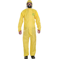 Microchem&reg; Medium-Duty Disposable Coveralls, Small, Yellow, Polypropylene Distribution Élite MP