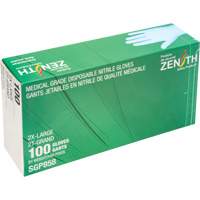 Gants jetables de calibre m&eacute;dical r&eacute;sistants &agrave; la perforation, 2T-Grand, Nitrile, 3,5 mils, Sans poudre, Bleu, Classe 2 Distribution Élite MP