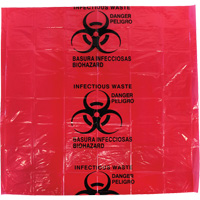 Dynamic Hazardous Waste Bags, Infectious Waste, 24" L x 24" W, 12 microns Distribution Élite MP