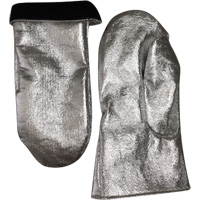 Heat Resistant Welding Mitt, Aluminized Carbon/Leather, One Size, Protects Up To 800° F (426.66° C) Distribution Élite MP