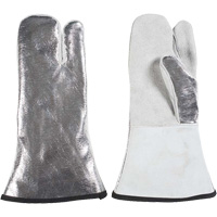 One Finger Heat Resistant Mitt, Aluminized/Kevlar&reg;/Leather, One Size, Protects Up To 650°F (343°C) Distribution Élite MP