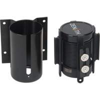 Wall Mount Barrier with Magnetic Tape, Steel, Screw Mount, 7', Black Tape Distribution Élite MP