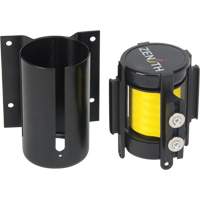 Wall Mount Barrier with Magnetic Tape, Steel, Screw Mount, 7', Yellow Tape Distribution Élite MP