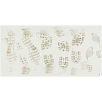 Ensemble de cadre et tapis pelables de salle blanche, &eacute;paisseur 1,57 mils, 18" la, 3' lo x Blanc Distribution Élite MP