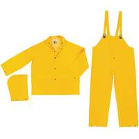 Classic Series Rain Suit, Polyester/PVC, Large, Yellow Distribution Élite MP