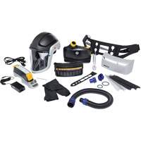 Trousse de respirateur d&eacute;puration dair propuls&eacute; pour lindustrie lourde Versaflo, Capuchon & visi&egrave;re, Pile Lithium-ion Distribution Élite MP