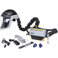 Trousse de respirateur d&eacute;puration dair propuls&eacute; pour lindustrie lourde Versaflo, Capuchon & visi&egrave;re, Pile Lithium-ion Distribution Élite MP