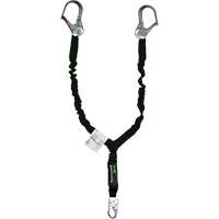 Miller&reg; Arc-Rated Shock-Absorbing Lanyard, 6', Locking Snap Hook Center, Locking Snap Hook Leg Ends, Kevlar&reg; Distribution Élite MP