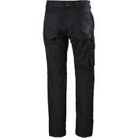 Pantalons d'entretien Oxford, Poly-coton, Noir, Taille 30, Entrejambe 30 Distribution Élite MP