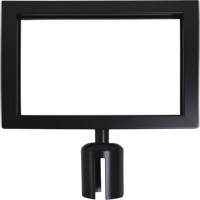 Sign Frame for Crowd Control Post, Black Distribution Élite MP