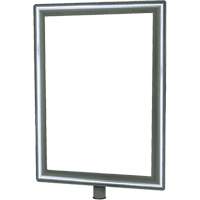 Porte-enseigne vertical robuste pour montant classique, Chrome poli Distribution Élite MP