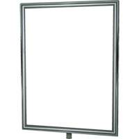 Porte-enseigne vertical robuste pour montant classique, Chrome poli Distribution Élite MP