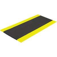 Tapis antifatigue Airsoft, Rugueux, 3' x 5' x 3/8", Noir/Jaune, &eacute;ponge en PVC Distribution Élite MP