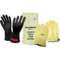 Ensemble de gants isol&eacute;s contre l'&eacute;lectricit&eacute; Salisbury, ASTM classe 0, Taille 9, 11" lo Distribution Élite MP