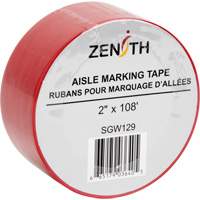 Ruban pour marquage d'all&eacute;es, 2" x 108', PVC, Rouge Distribution Élite MP