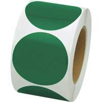 Coloured Marking Dots, Circle, 3" L x 3" W, Green, Vinyl Distribution Élite MP