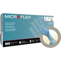 N20 Disposable Gloves, Small, Nitrile, 4.7-mil, Powder-Free, Blue Distribution Élite MP