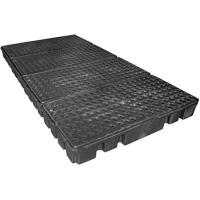 Black Diamond Low Profile Spill Pallet, 102 US gal. Spill Capacity, 96" x 49" x 6.5" Distribution Élite MP