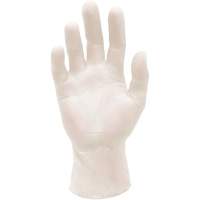 Gants d'examen m&eacute;dical synth&eacute;tiques extensibles, Grand, Vinyle, 5 mils, Sans poudre, Blanc, Classe 2 Distribution Élite MP