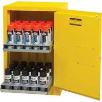 Flammable Aerosol Storage Cabinet, 12 gal., 1 Door, 23" W x 35" H x 18" D Distribution Élite MP