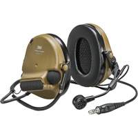 Casque VI NIB avec fils de sortie unique Peltor ComTac, Style Cordon cervical, 22 dB Distribution Élite MP