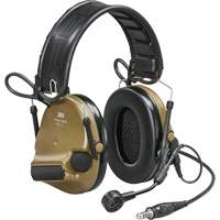 Casque VI NIB avec fils de sortie unique et rail arc Peltor ComTac, Style Bandeau, 23 dB Distribution Élite MP
