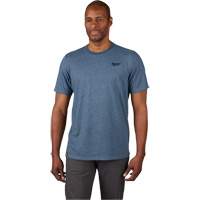 Hybrid Work Tee Shirt, Men's, Small, Blue Distribution Élite MP