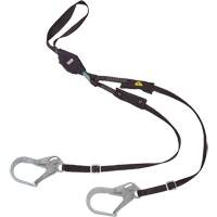 Longe utilitaire &agrave; amortisseur d'&eacute;nergie V-Series, 6', Point d'ancrage &agrave; Crochet d'armature, Crochet mousqueton aux jambes, Nylon Distribution Élite MP