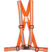 Harnais pour la circulation, Orange haute visibilit&eacute;, Couleur r&eacute;fl&eacute;chissante Argent, T-Grand Distribution Élite MP