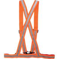 Harnais pour la circulation, Orange haute visibilit&eacute;, Couleur r&eacute;fl&eacute;chissante Argent, T-Grand Distribution Élite MP