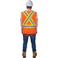 Veste d'arpenteur haute visibilit&eacute; conforme &agrave; la CSA, Orange haute visibilit&eacute;, 2T-Grand, Polyester Distribution Élite MP