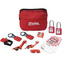 Trousse de cadenassage standard avec cadenas en thermoplastique Zenex, Ensemble &eacute;lectrique, 13 composants compris Distribution Élite MP