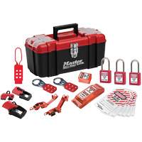 Trousse de cadenassage avec serrures en thermoplastique Zenex, Ensemble &eacute;lectrique, 20 composants compris Distribution Élite MP