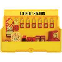 Station de cadenassage dappareils &eacute;lectriques de qualit&eacute; sup&eacute;rieure, Cadenas Thermoplastique, Capacit&eacute; de 16, Cadenas Compris Distribution Élite MP