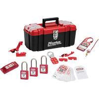 Trousse de cadenassage standard avec cadenas en thermoplastique Zenex, Ensemble &eacute;lectrique, 14 composants compris Distribution Élite MP