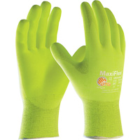 ATG MaxiFlex&reg; Ultimate High Visibility Seamless Gloves, Large, Nitrile Coating, 15 Gauge, Nylon/Elastane Shell Distribution Élite MP
